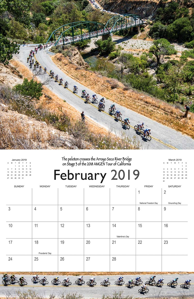 Darrell Parks 2019 Cycling Wall Calendar