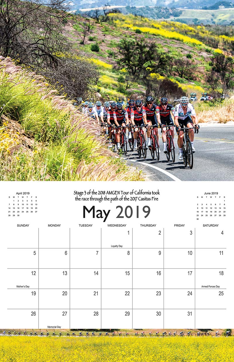 Darrell Parks 2019 Cycling Wall Calendar