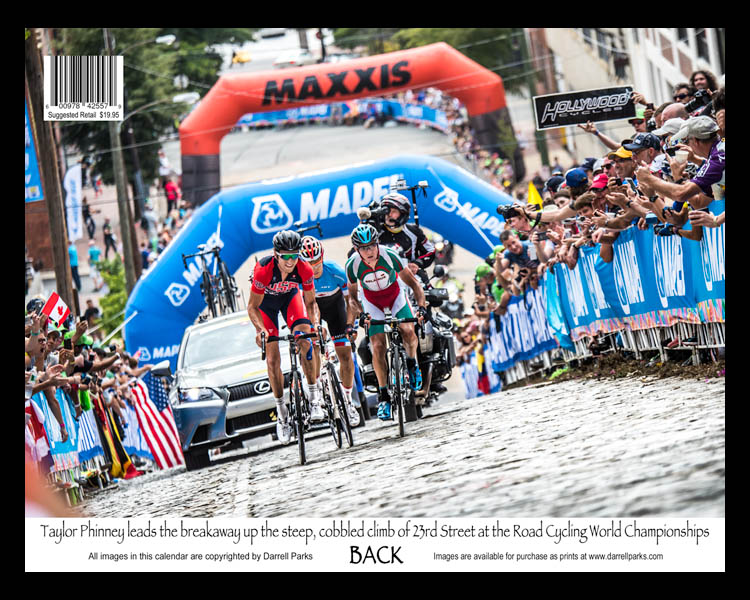 Darrell Parks 2016 Cycling Wall Calendar